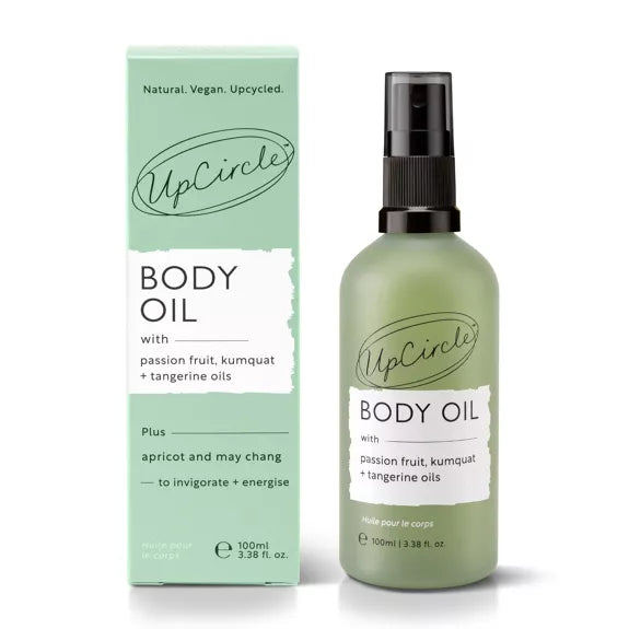Up Circle Luxury Vegan Body Oil with Passionfruit, Kumquat + Tangerine