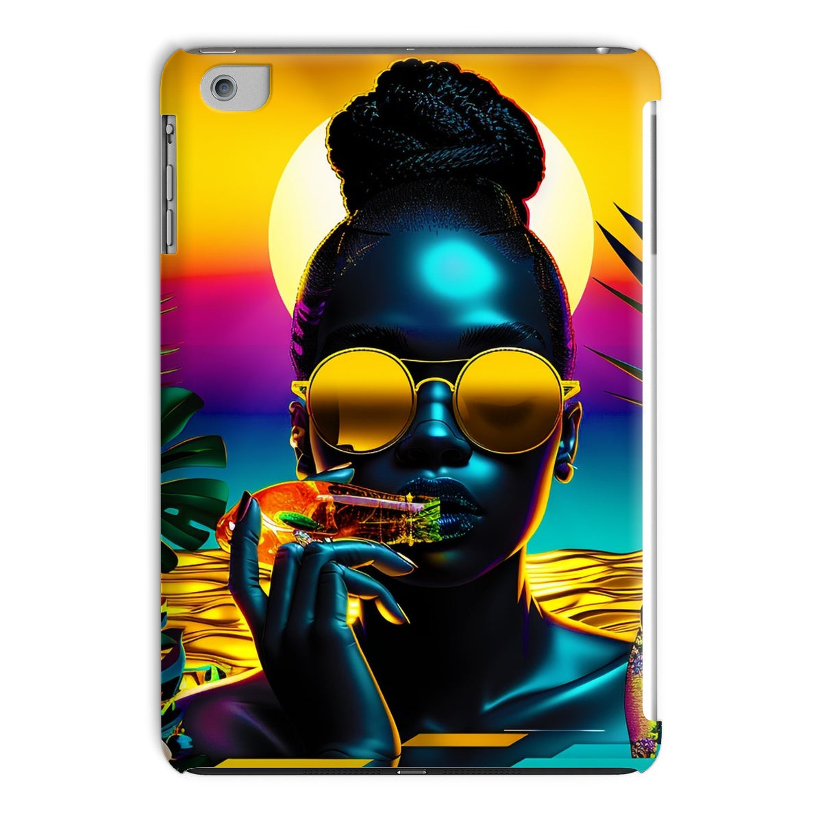 Tropical Sunset Dreams : Neon Vibes  Tablet Cases