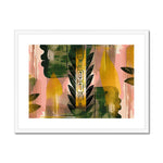 Echos of Duality Golden Pink Reflection Framed & Mounted Print