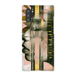 Echoes of Life: Afrocentric Meditation Peach and Gold Abstract Art Eclectic  Snap Phone Case