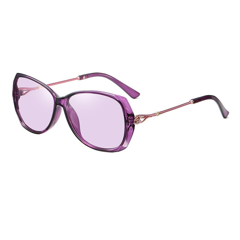 Luxury Polarized Photochromic Sunglasses for Women - Oversized Travel Eyewear