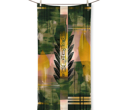 Echos of Duality Golden Pink Reflection Towel