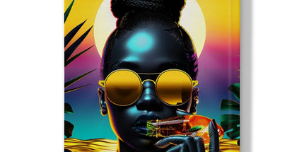 Tropical Sunset Dreams : Neon Vibes Hardback Journal by Prodigi