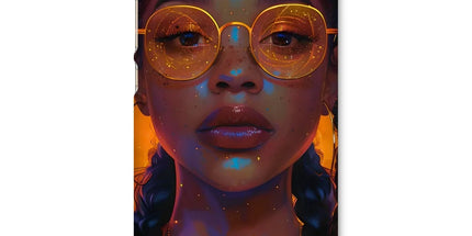 Solar Flare Radiant Soul Beautiful Black Girl Snap Phone Case by Prodigi