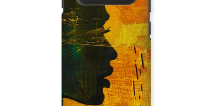 Golden Afrocentric Silhouette Tough Phone Case by Prodigi