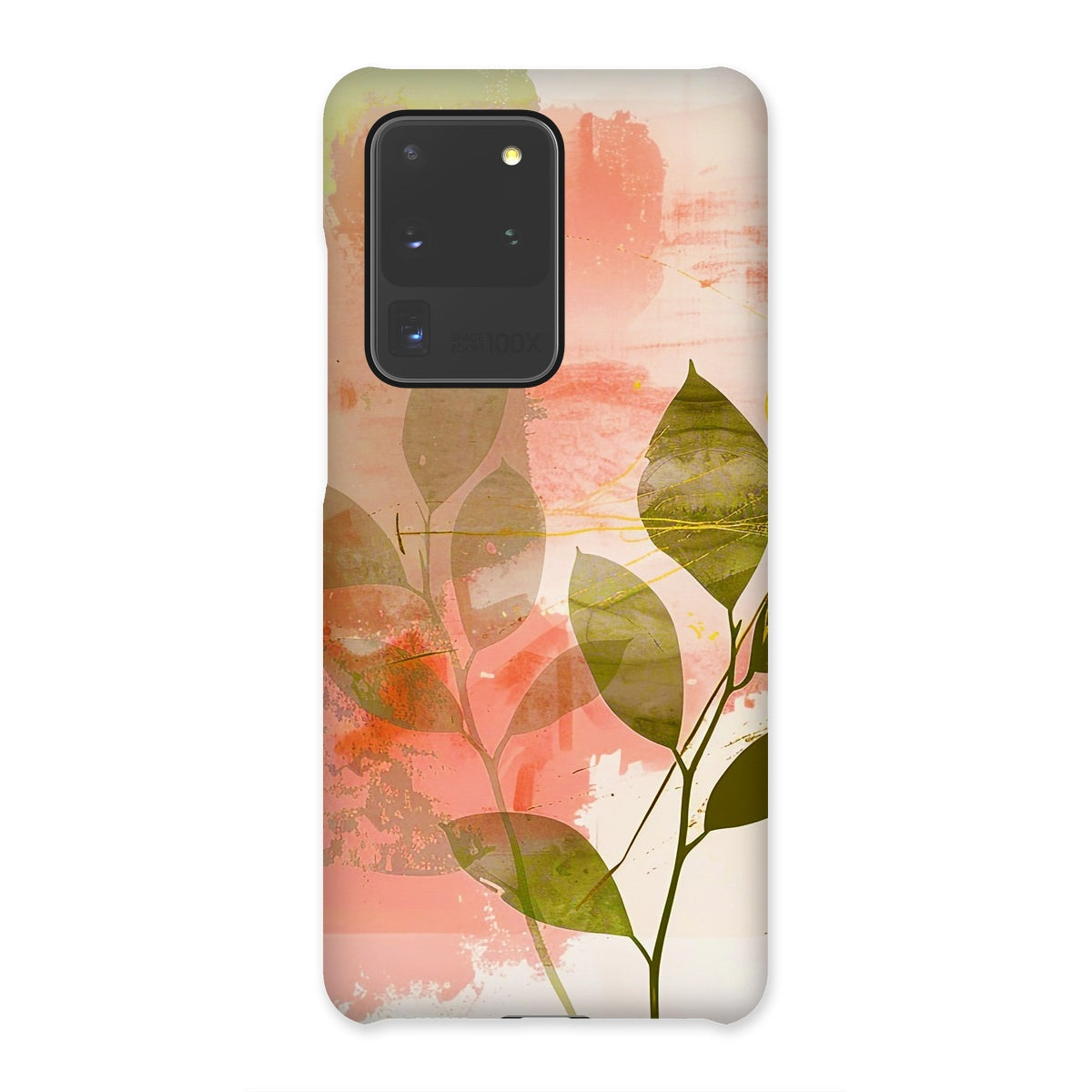 Peach Golden Leafy Escape  Snap Phone Case - D'Sare