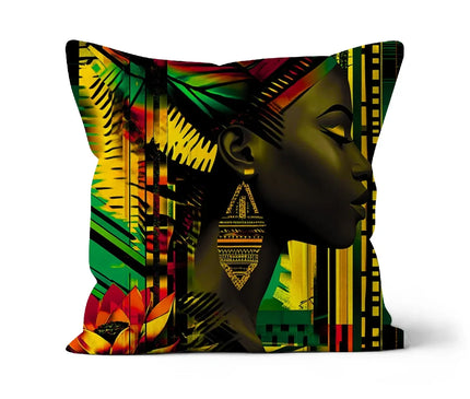 African Print Empress  Cushion - D'Sare