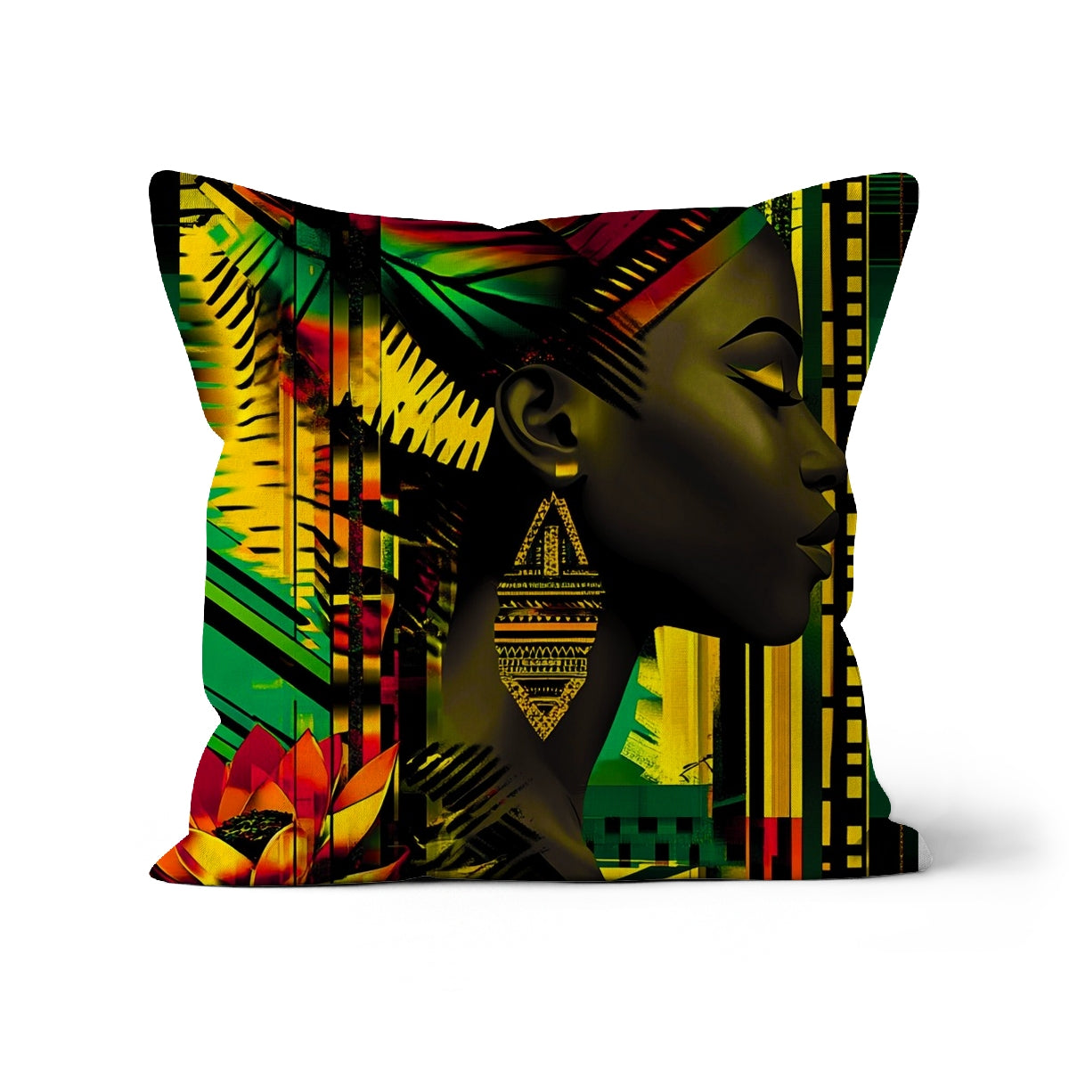 African Print Empress  Cushion - D'Sare