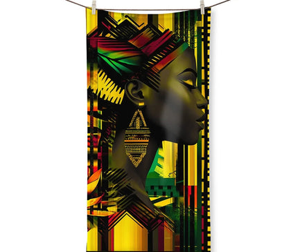 African Print Empress  Towel - D'Sare