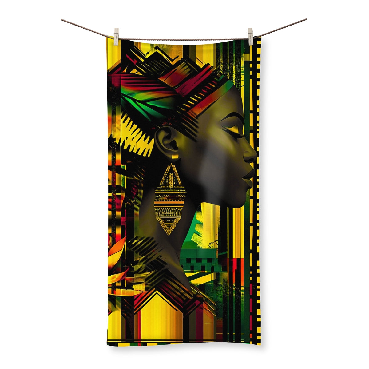 African Print Empress  Towel - D'Sare