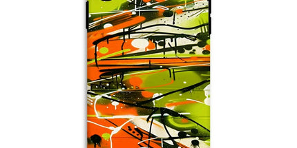 Neon Splatter Symphony: Urban Graffiti Art Tough Phone Case by Prodigi