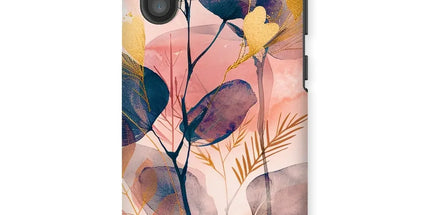 Peachy Golden Flora Escape Tough Phone Case by Prodigi