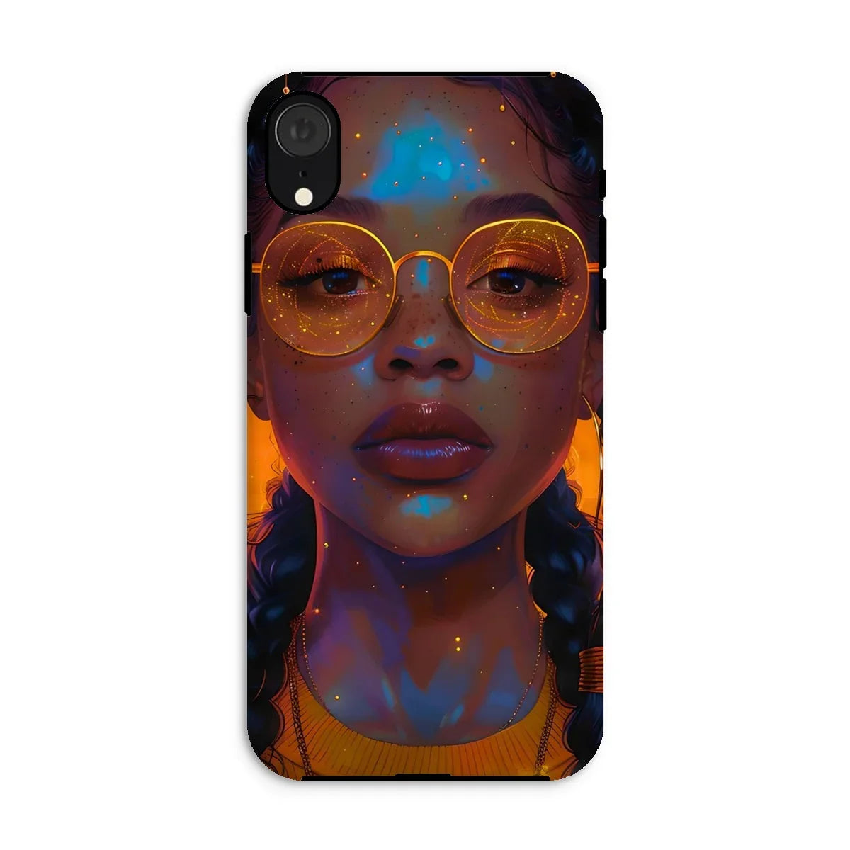 Solar Flare Radiant Soul  Beautiful Black Girl  Tough Phone Case - D'Sare