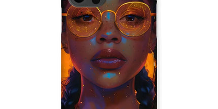Solar Flare Radiant Soul Beautiful Black Girl Snap Phone Case by Prodigi
