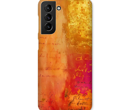 Warm Amber Seranade Snap Phone Case Eclectic Art - D'Sare