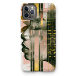 Echoes of Life: Afrocentric Meditation Peach and Gold Abstract Art Eclectic  Tough Phone Case