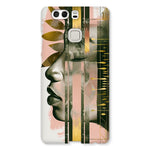 Echoes of Life: Afrocentric Meditation Peach and Gold Abstract Art Eclectic  Snap Phone Case