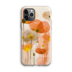 Poppy Echoes Golden Peach Escape 06 Eclectic Art Eco Phone Case - D'Sare