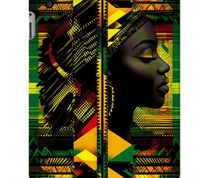 Red and Green Black Queen Fusion Tablet Cases