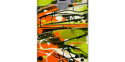 Neon Splatter Symphony: Urban Graffiti Art Snap Phone Case by Prodigi