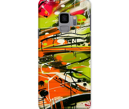 Neon Splatter Symphony: Urban Graffiti Art Snap Phone Case - D'Sare