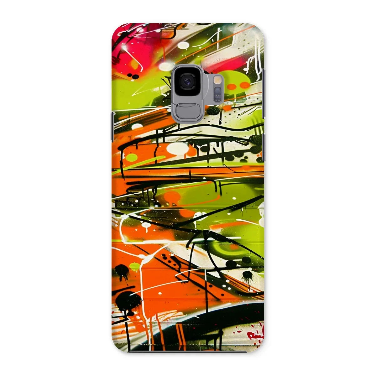 Neon Splatter Symphony: Urban Graffiti Art Snap Phone Case - D'Sare