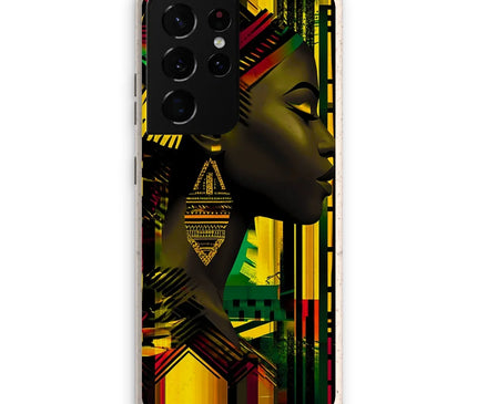 African Print Empress  Eco Phone Case - D'Sare