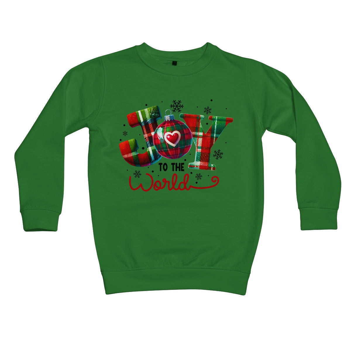 Joy To The World Christmas  Kids Sweatshirt