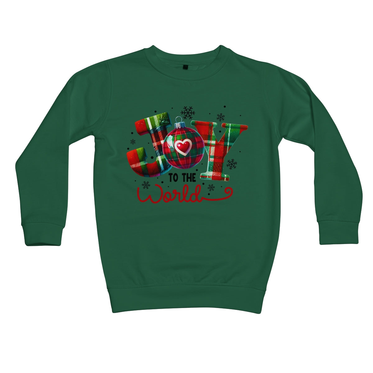 Joy To The World Christmas  Kids Sweatshirt