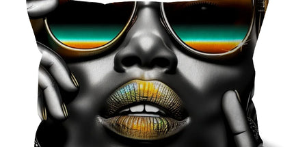 Vibrant Flow Girl Cushion by Prodigi