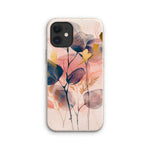 Peachy Blue Golden Flora Escape  Eco Phone Case - D'Sare