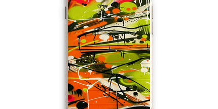 Neon Splatter Symphony: Urban Graffiti Art Eco Phone Case by Prodigi