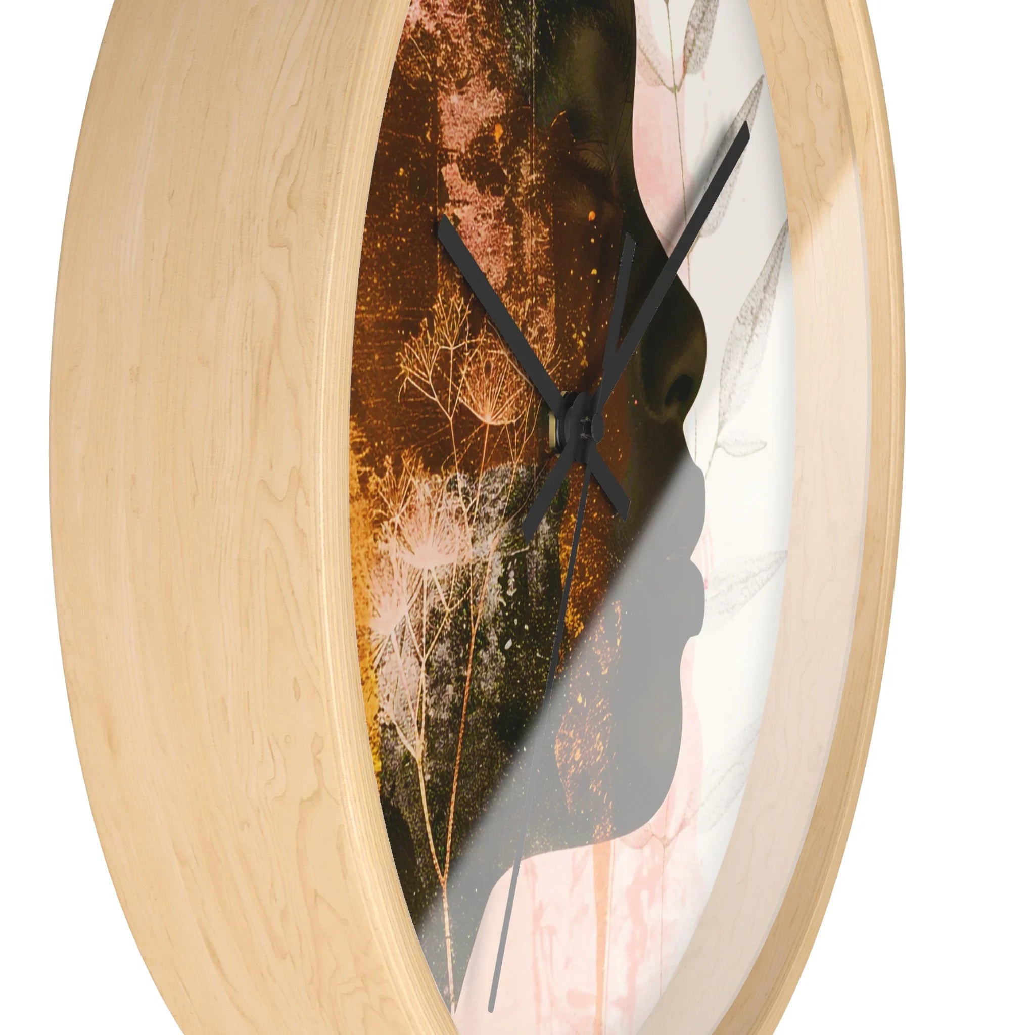 Golden Silence Serene Echoes Wall Clock - D'Sare