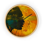 Golden Afrocentric Silhouette Wall Clock - D'Sare