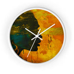 Golden Afrocentric Silhouette Wall Clock - D'Sare