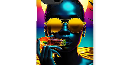 Tropical Sunset Dreams : Neon Vibes Snap Phone Case by Prodigi