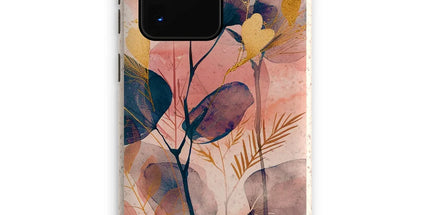 Peachy Golden Flora Escape Eco Phone Case by Prodigi