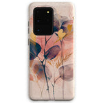 Peachy Blue Golden Flora Escape  Eco Phone Case - D'Sare