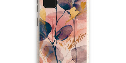 Peachy Golden Flora Escape Eco Phone Case by Prodigi