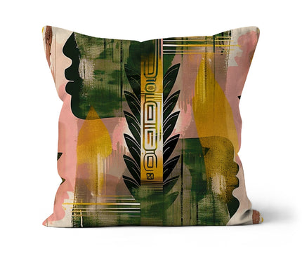 Echos of Duality Golden Pink Reflection Cushion