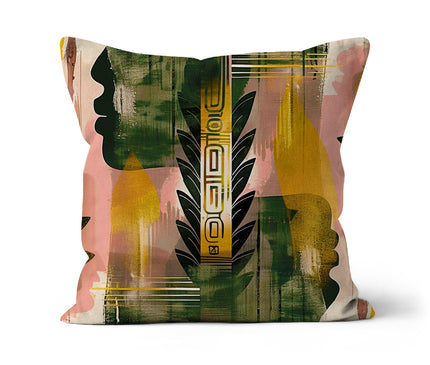 Echos of Duality Golden Pink Reflection Cushion