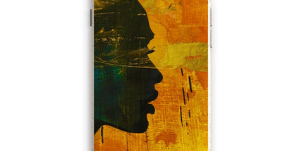 Golden Afrocentric Silhouette Eco Phone Case by Prodigi