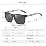 Style Polarized Sunglasses Men Women Square Frame Aluminum Magnesium Sun Glasses