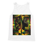 Abstract Red and Green Black Queen Fusion Softstyle Tank Top