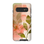 Peach Golden Leafy Escape 06 Tough Eclectic Art Phone Case - D'Sare