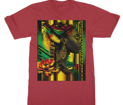 African Print Empress  Softstyle T-Shirt - D'Sare
