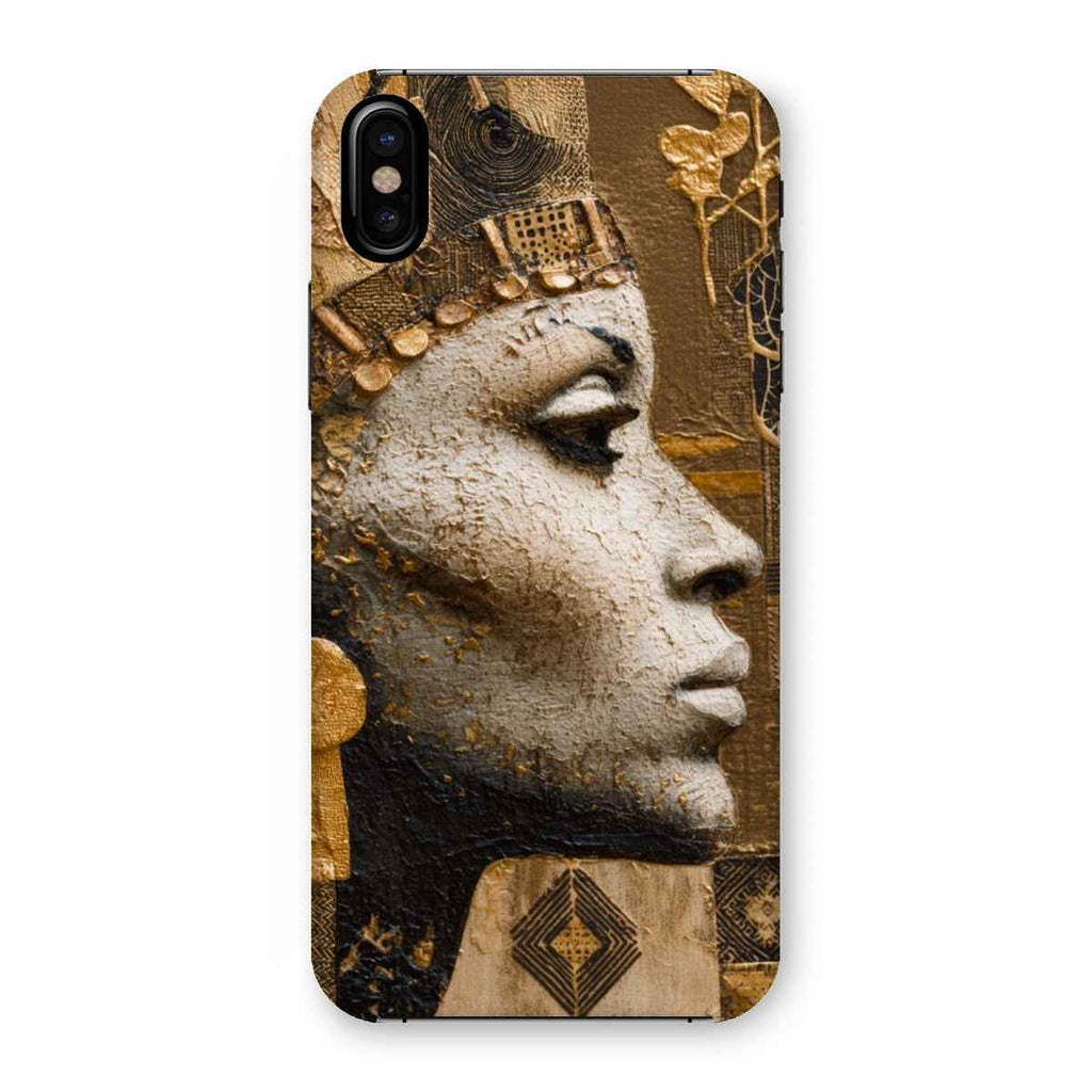 Afrocentric Golden Empress Snap On Phone Case Slim Fit Shatterproof