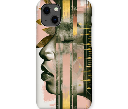Peach and Gold Abstract Snap Phone Case