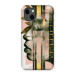 Echoes of Life: Afrocentric Meditation Peach and Gold Abstract Art Eclectic  Snap Phone Case