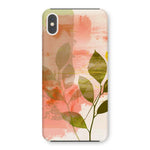 Peach Golden Leafy Escape  Snap Phone Case - D'Sare